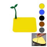KARE GİDER KAPAK - SİLİKONSÜZGEÇ KOKU ÖNLEYİCİ RENKLİ MATÇİÇEK MODELİ TUTMA SAPLI - MEVCUT RENK GRİ (4604)