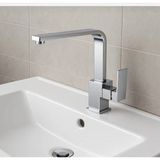 Kare Gövde ve Borulu Lavabo Bataryası - Krom
