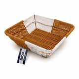 KARE HASIR K.RENGİ - BEYAZ EKMEK SEPETİ 24CM (5691)