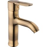 Kare Inci Mix Antik Sarı Lavabo Bataryası