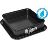 Kare Kek Kalıbı 24 Cm, Kelepçeli, Dayanıklı ve Pratik Kullanım - Seçenek 1 - Ahşap