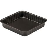 Kare Kek Kalıbı 24CM, Siyah, Dayanıklı ve Kullanışlı, Mutfakta Pratiklik Sunar - Seçenek 1 - Ahşap