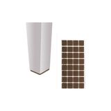 Kare Koyu Kahve 25x25 mm 2 Paket Yapışkanlı Sandalye Koltuk Mobilya Ayak Keçesi Zemin Koruyucu Keçe - 25 x 25 mm
