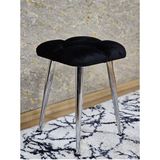 Kare Krom Kaplama Konik Ayaklı Tabure - Oturak - Bar Taburesi - Ayaklı Tabure Siyah Renk 48 x 33 Boyut/ebat - Çok Renkli