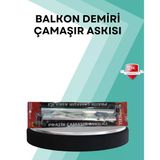 Kare Küpeşte Balkon Çamaşır Askısı 25X60 Cm Beyaz Pratik