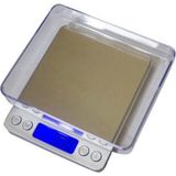 Kare Laboratuvar ve Kuyumcu Hassas Terazi 500 gr 0.1-2 kg 0.01 - Renkli