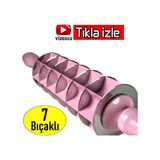 Kare Mantı Kesme Merdanesi 7 Bıçaklı Mantı Yapma Aleti 7 Bıçaklı Çok Renkli