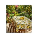Kare Masa Örtüsü Kumaş Limonlu Bej 150 x 150