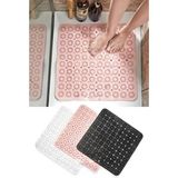 Kare Masajlı Silikon Banyo & Duş Kaydırmazı Pembe Renk GP-150