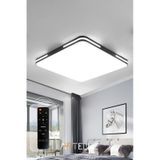 Kare Model Modern Plafonyer Avize 50x50 Cm Siyah