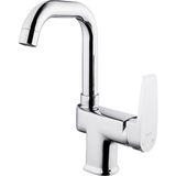 Kare Optimum Mix Lavabo Bataryası Kısa Borulu