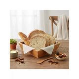 Kare Orta Boy Bambu Ekmeklik/Meyvelik, 20 Cm