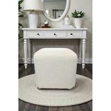 Kare Puf - Block Bukle Şönil Kumaş - Modern Dekoratif Şık Ve Konforlu Puf&Bench