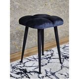 Kare Siyah Boyalı Konik Ayaklı Tabure - Oturak - Bar Taburesi - Ayaklı Tabure Füme Renk 48 x 33 Boyut/ebat - Çok Renkli