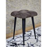 Kare Siyah Boyalı Konik Ayaklı Tabure - Oturak - Bar Taburesi - Ayaklı Tabure Kahverengi Renk 48 x 33 Boyut/ebat - Çok Renkli
