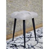 Kare Siyah Boyalı Konik Ayaklı Tabure - Oturak - Bar Taburesi - Ayaklı Tabure Krem Renk 48 x 33 Boyut/ebat - Çok Renkli