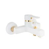 Kare Stil Serisi Mat Beyaz Mix Banyo Bataryası
