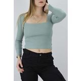 Kare Yaka Bluz Mint - 121.345