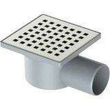 Kare Yandan Çıkışlı Yer Süzgeci 10X10 50MM Gider Süzgeci