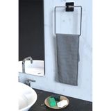 Kare Yapışkanlı Kare Havluluk Banyo Havlu Kare Askılık - Krom - 16X16