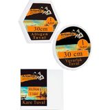 Kare Yuvarlak ve Altıgen Tuval 30 cm 1 Paket 30X30 cm Arkadan Zımbalı Astarlı Resim Tuvali Akrilik Yağlı Boya Altıgen - Standart - Beyaz