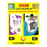 Karekök 8.Sınıf Lgs 5+5 Tüm Genel Deneme+Altın Karma 8.Sınıf Lgs 10 Farklı Deneme Set+Kalem