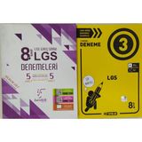 Karekök Yayıncılık 8. Sınıf Lgs 5'li Denemeleri+Hız Yayınları 3 Deneme