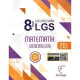Karekök Yayıncılık 8. Sınıf LGS Matematik Denemeleri 20 Deneme Kitabı Türkçe Basım