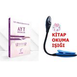 Karekök Yayıncılık AYT Eşit Ağırlık 12'li Deneme Seti Kazandıran Süper Set - Kitap Okuma Işığı