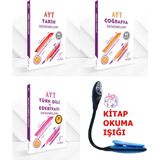 Karekök Yayıncılık AYT Sözel Dersler Deneme Seti Kazandıran Süper Set - Kitap Okuma Işığı