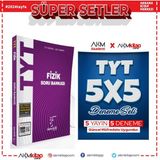 Karekök Yayıncılık TYT Fizik Soru Bankası ve Ankara Kitap Merkezi Yayınları 5'li Deneme Seti