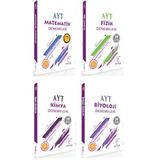 Karekök Yayınları Ayt Matematik-fizik-kimya-biyoloji Dörtlü Deneme Seti () (Çok Renkli)