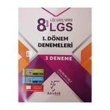 Karekök Yayınları Karekök 8.Sınıf LGS İlk Dönem 1.Yarıyıl 3'lü Deneme Seti - kkök (Çok Renkli)