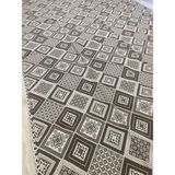 Kareli Model Halı Örtüsü Çift Yönlü Dokuma Savan Kilim - 250 x 350 cm - Kahve