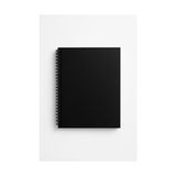 Kareli Spiralli Not Defteri, A5 Boyut (15X21 Cm), 60 Yaprak, 90GR. Ivory Kağıt, Ofis Için Ideal (Siyah Kapak)