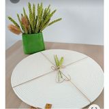 Karelim Home 1 adet Jüt Ip Supla 30X30 Amerikan Servisi - Beyaz