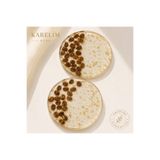 karelim home 2’li Bardak Altlığı Epoksi Şık Sunum Kahve Detaylı (talebe Göre renk Değişikliği Yapılır)