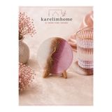 karelim home 2’li Pembe Beyaz Bardak Altlığı Epoksi Altın Varak Detaylı