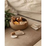 Karelim Home Çok Amaçlı Dekoratif Organizer Hasır Sepet Ekmeklik Meyvelik Sunumluk 25X12 - 20 x 20
