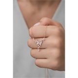 Karem Jewellery Daldaki Kelebek Hediyelik Özel Tasarım Kelebekli Şık & Zarif Taşlı Ayarlanabilir Kadın Kolye