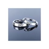 Karem Jewellery Kalp Motifli İkili Sevgili Alyansı Gümüş Kaplama Şık Zarif Çift Yüzük Seti