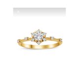 Karem Jewellery Pırlanta Modeli Vintage Gold Altın Renk Kaplama Şık&Zarif Kadın Yüzük