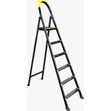Karen Alp Siyah 5+1 Metal Basamaklı Katlanabilir Merdiven