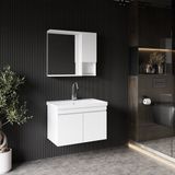 Karen Banyo Deniz Aynalı 80 cm Takım Banyo Dolabı Beyaz