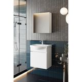 Karen Banyo Fulya 50 Cm Mdf Lavabolu Aynalı Banyo Dolabı Seti Seramik Lavabo Dahil Beyaz Mdf Beyaz