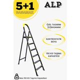 KAREN BANYO Karen Alp Siyah 5+1 Metal Basamaklı Katlanabilir Merdiven