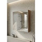 Karen Banyo Lila Banyo Dolabı, Üst Modül, Aynalı Dolap - Kahverengi