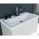 Karen Banyo Sky Beyaz Seramik Dikdörtgen Lavabo 50*38 cm Kolay Temizlik Özelliği ile