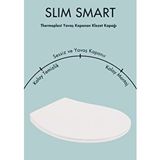 Karen Banyo Slim Smart Thermoplast Yavaş Kapanan Klozet Kapağı 0302