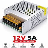 Karer 12V 5A Metal Adaptör - Siyah
